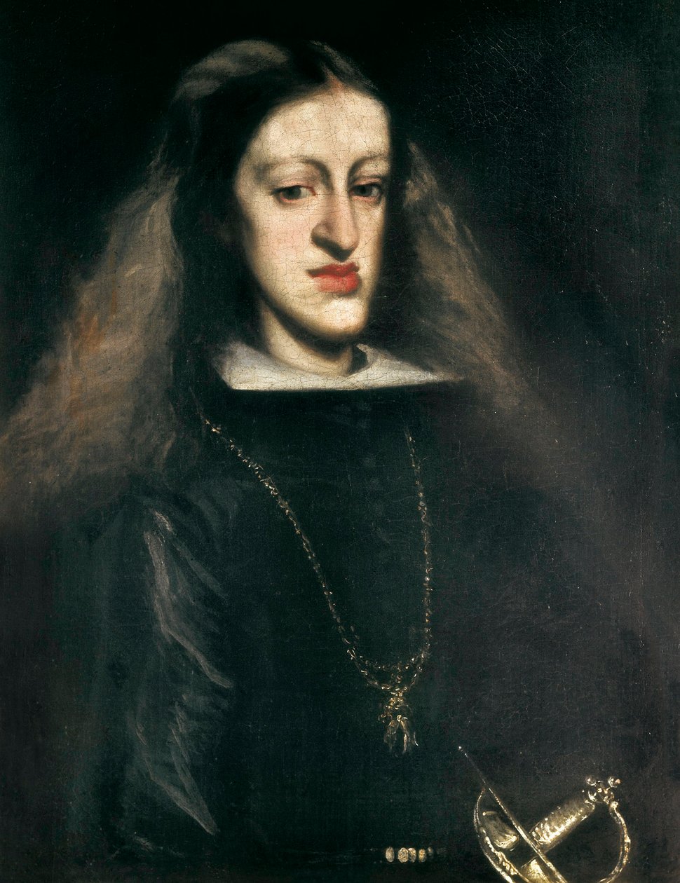 Porträtt av CHARLES II av Spanien (1661-1700) av Don Juan Carreno de Miranda
