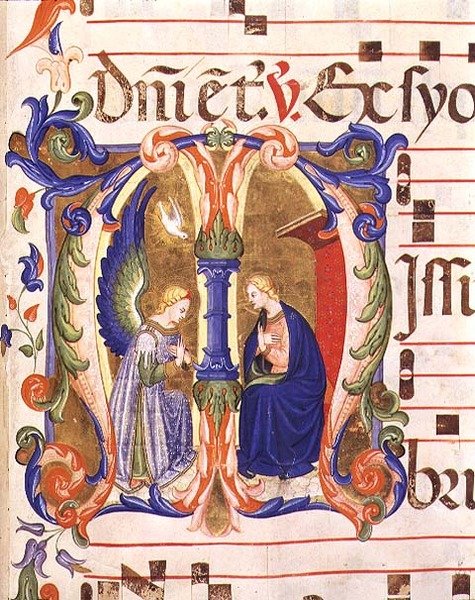 Ms 572 f.147r Historikert initial 