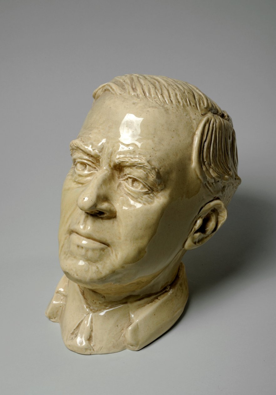 Bust of a Man, ca 1934 (glaserad keramik) av Donald Hastings