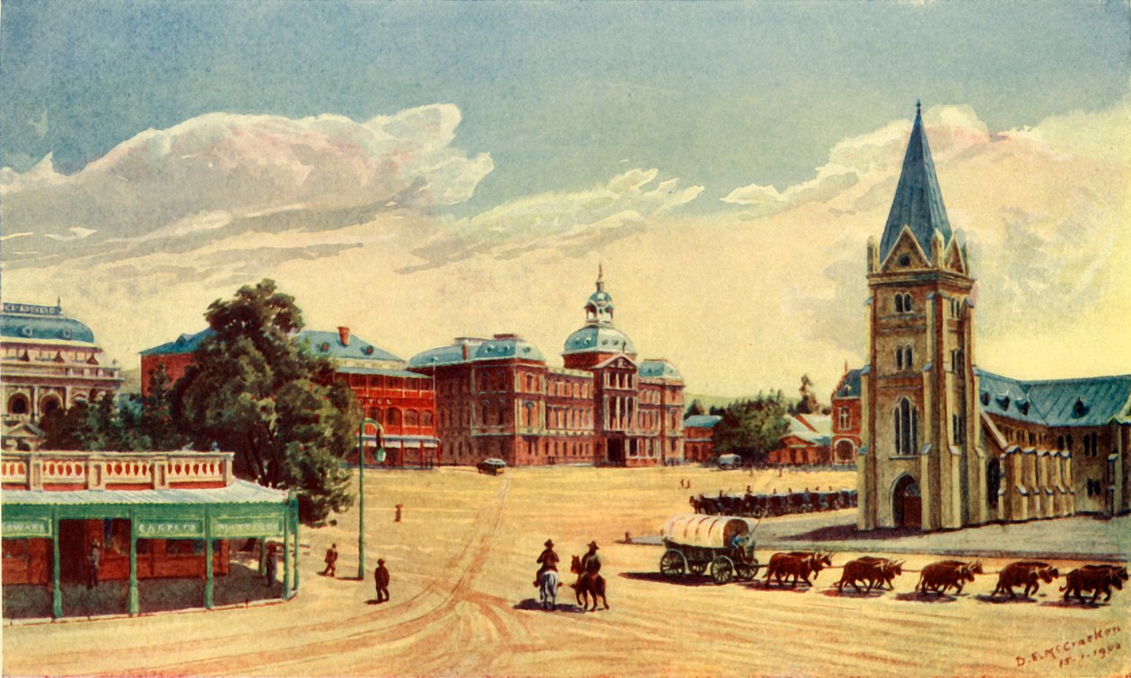 "Church Square, Pretoria", 1902. av Donald McCracken