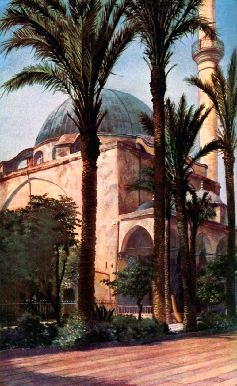 Jezzar Pasha-moskén, Acre, Palestina, c1930-talet av Donald McLeish
