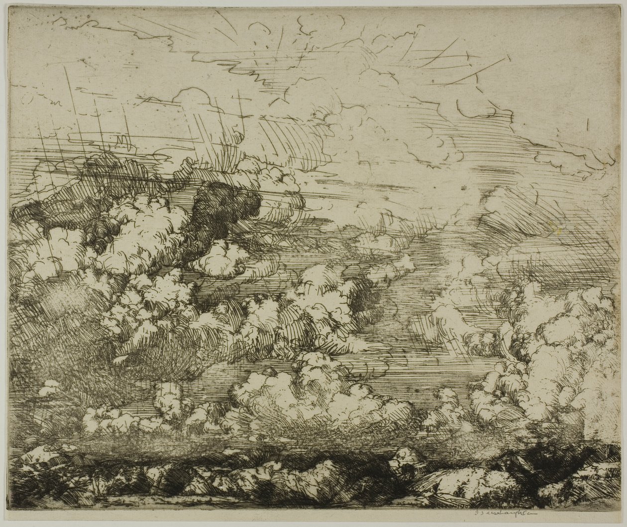 Ovanför bergen, Schweiz av Donald Shaw MacLaughlan