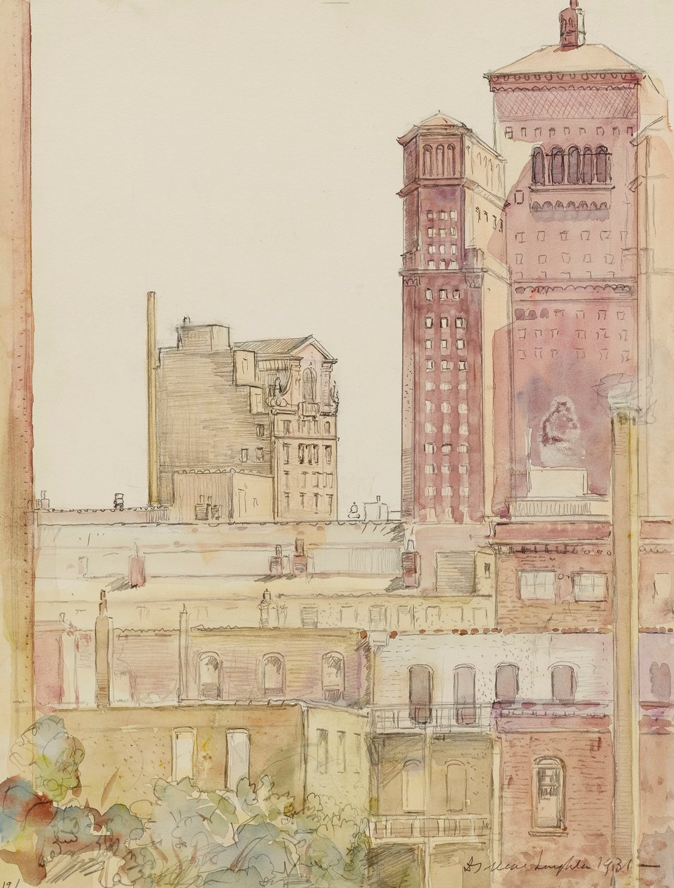 Chicago, Hustaken nära Allerton House av Donald Shaw MacLaughlan