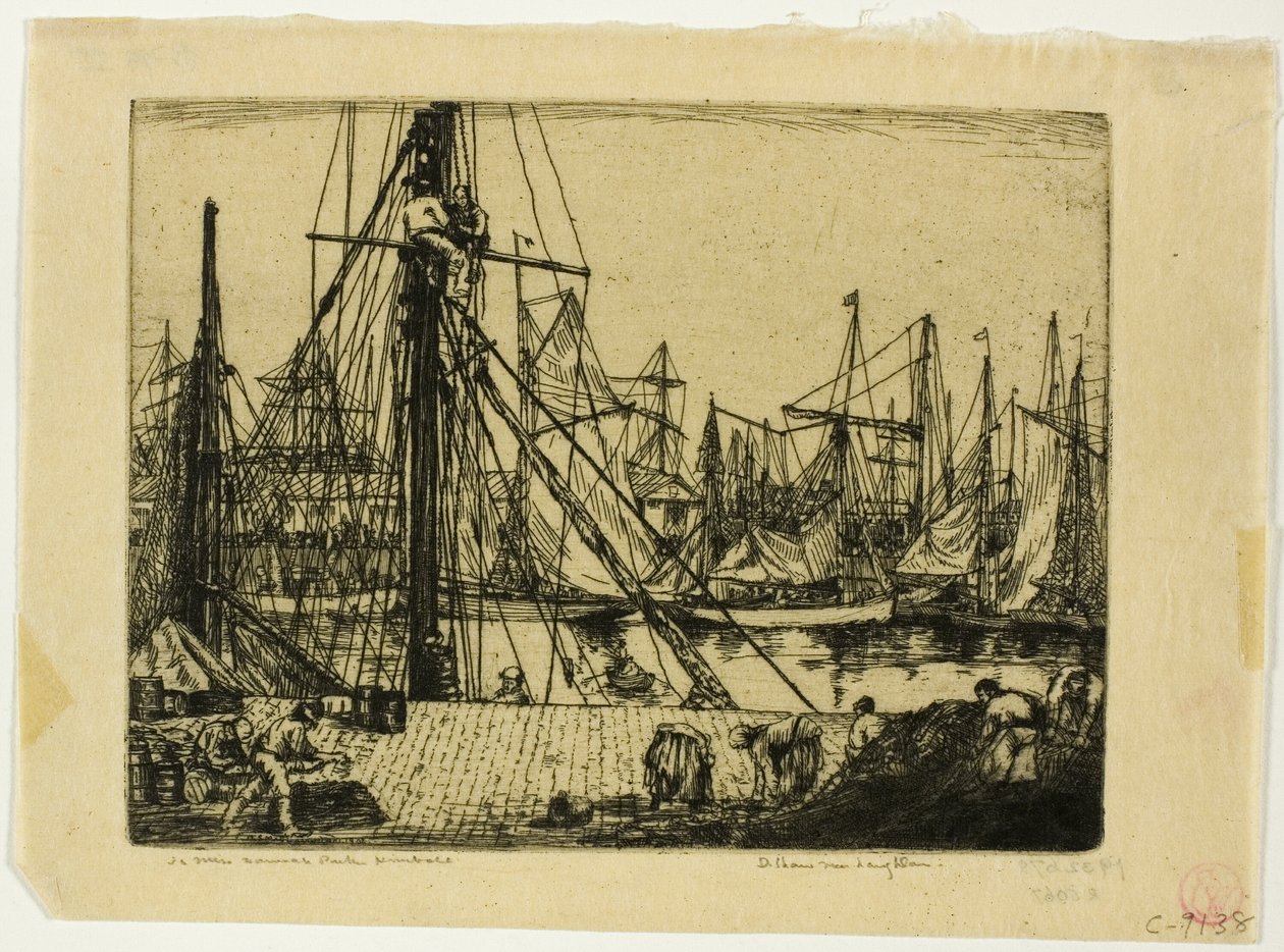 Fiskebåtar, Boulogne-sur-Mer av Donald Shaw MacLaughlan