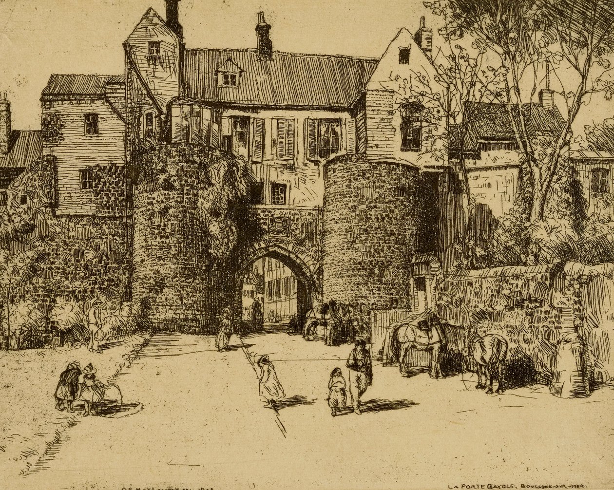 La Porte Gayole, Boulogne sur Mer av Donald Shaw MacLaughlan