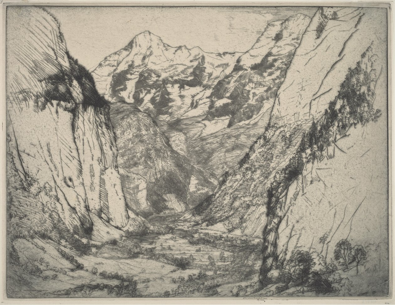 Lauterbrunnen av Donald Shaw MacLaughlan