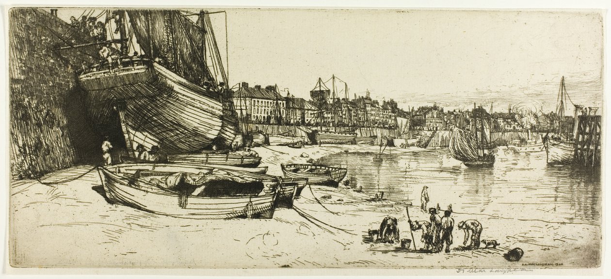 Hamnen i Boulogne-sur-Mer av Donald Shaw MacLaughlan
