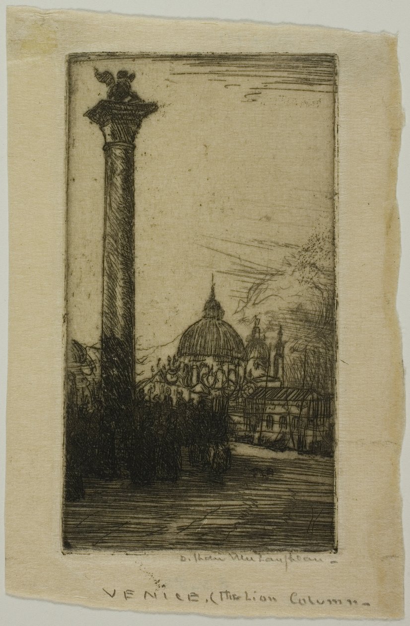 Lion Column, Venedig av Donald Shaw MacLaughlan