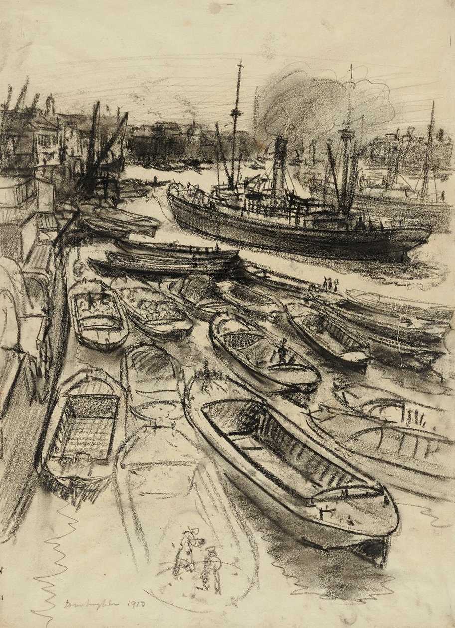 London vid Themsen av Donald Shaw MacLaughlan