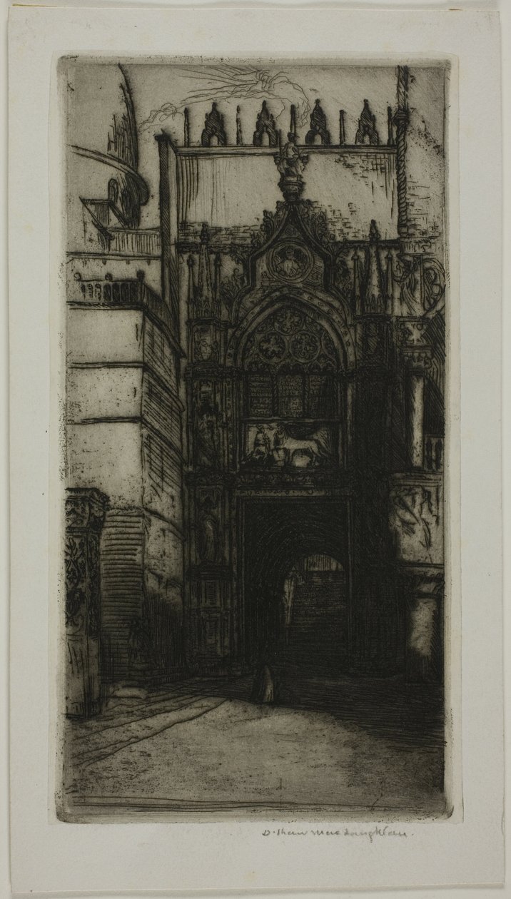 Portalen till hertigpalatset, Venedig av Donald Shaw MacLaughlan