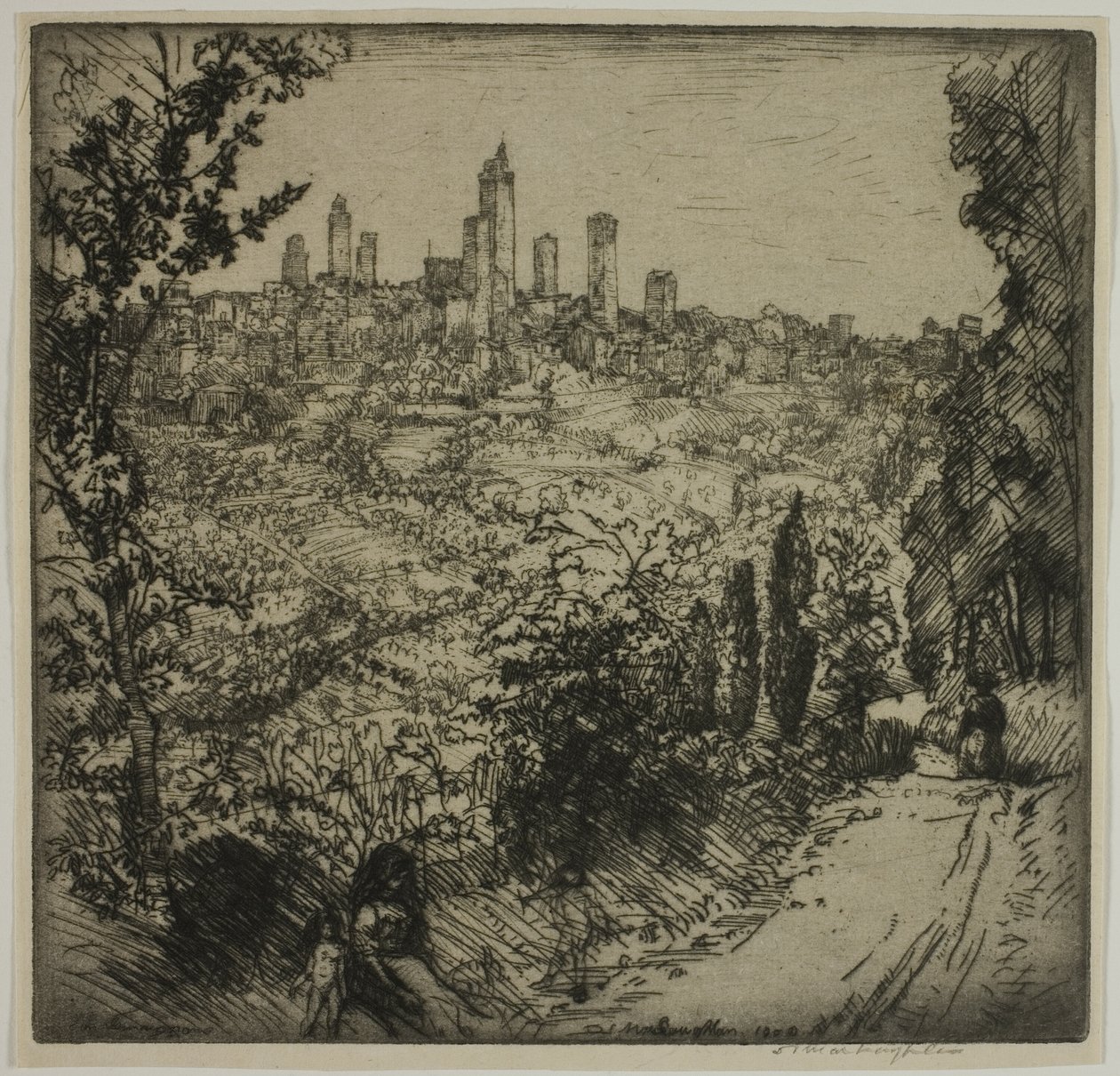 Saint Gimignano av Donald Shaw MacLaughlan