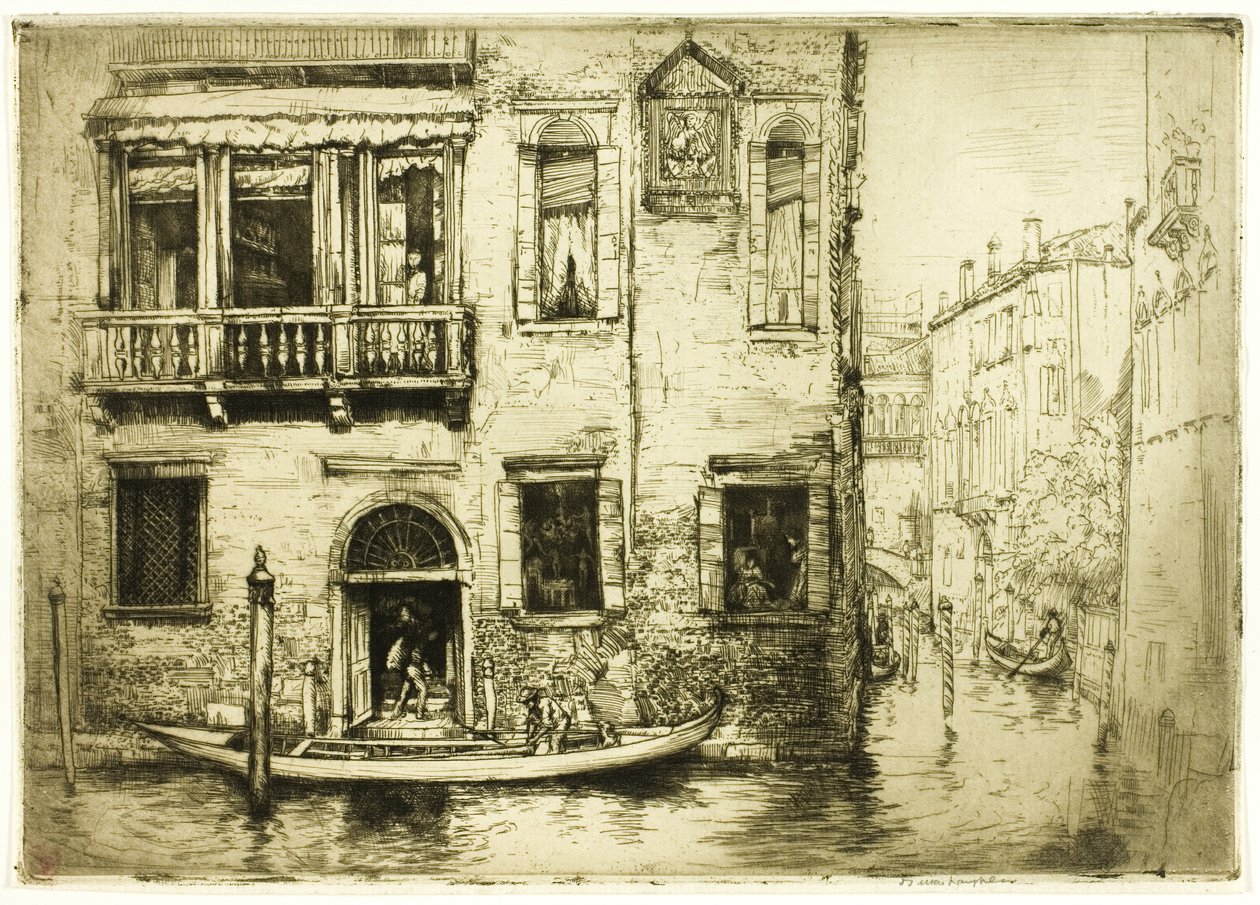 Lilla helgonets kanal, Venedig av Donald Shaw MacLaughlan