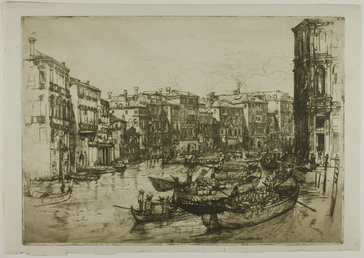 Marknaden, Venedig av Donald Shaw MacLaughlan