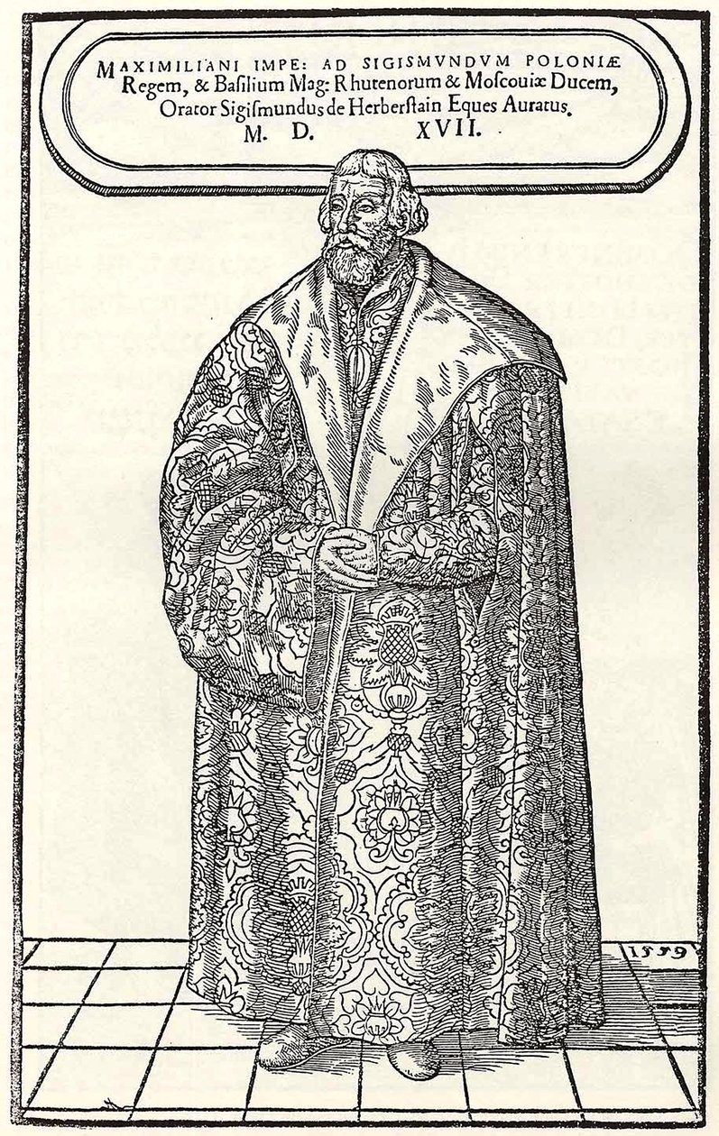 Porträtt av baron Sigmund von Herberstein, ambassadör i Polen och Ryssland, 1559 av Donat Hübschmann