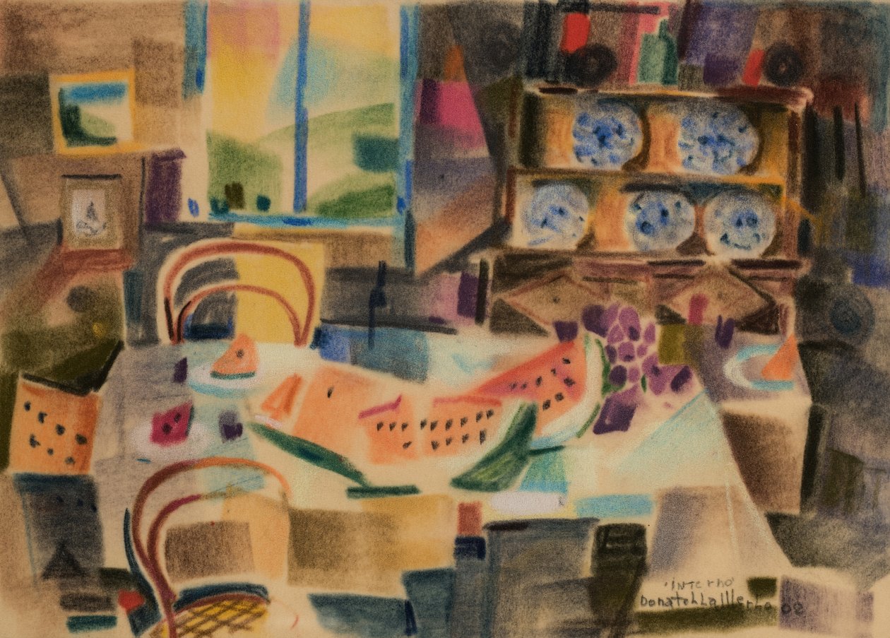 Intern, 2002 (pastell på sammetslent papper) av Donatella Merlo