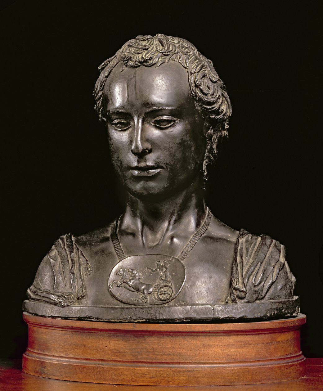 Byst av en gentleman (brons) av Donatello