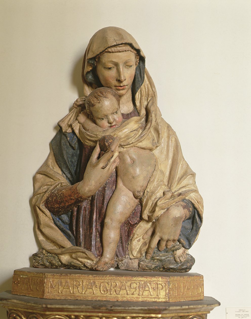 Madonna och barn (trä) av Donatello