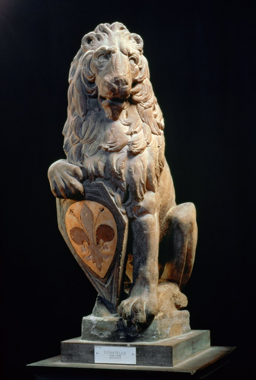 Heraldiskt lejon, 1420 (marmor) av Donatello