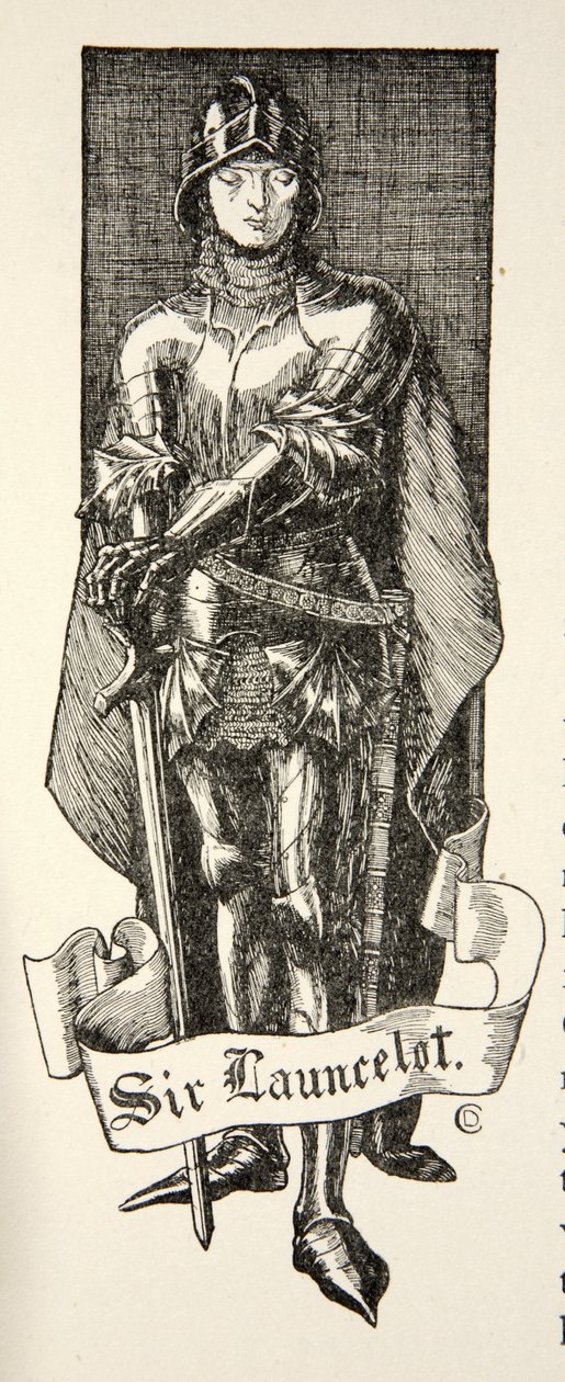 Sir Launcelot, illustration från 