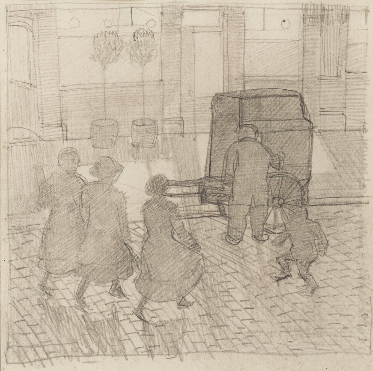 Orgelkvarn, ca 1914 av Dora Carrington