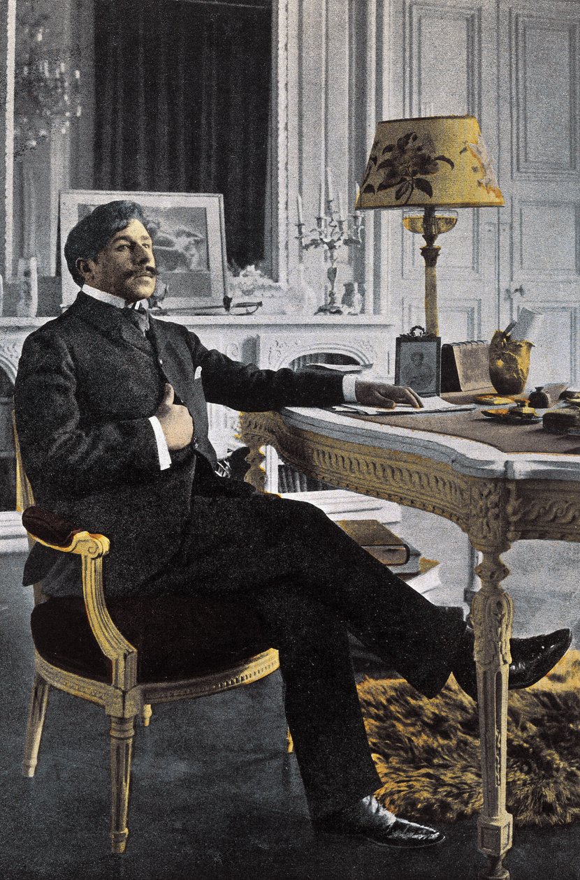 Porträtt av Paul Adam (1862-1920), fransk författare - Paul Adam Fransk författare - foto av Paul Francois Arnold Cardon (1858-1941) (Dornac) av Dornac