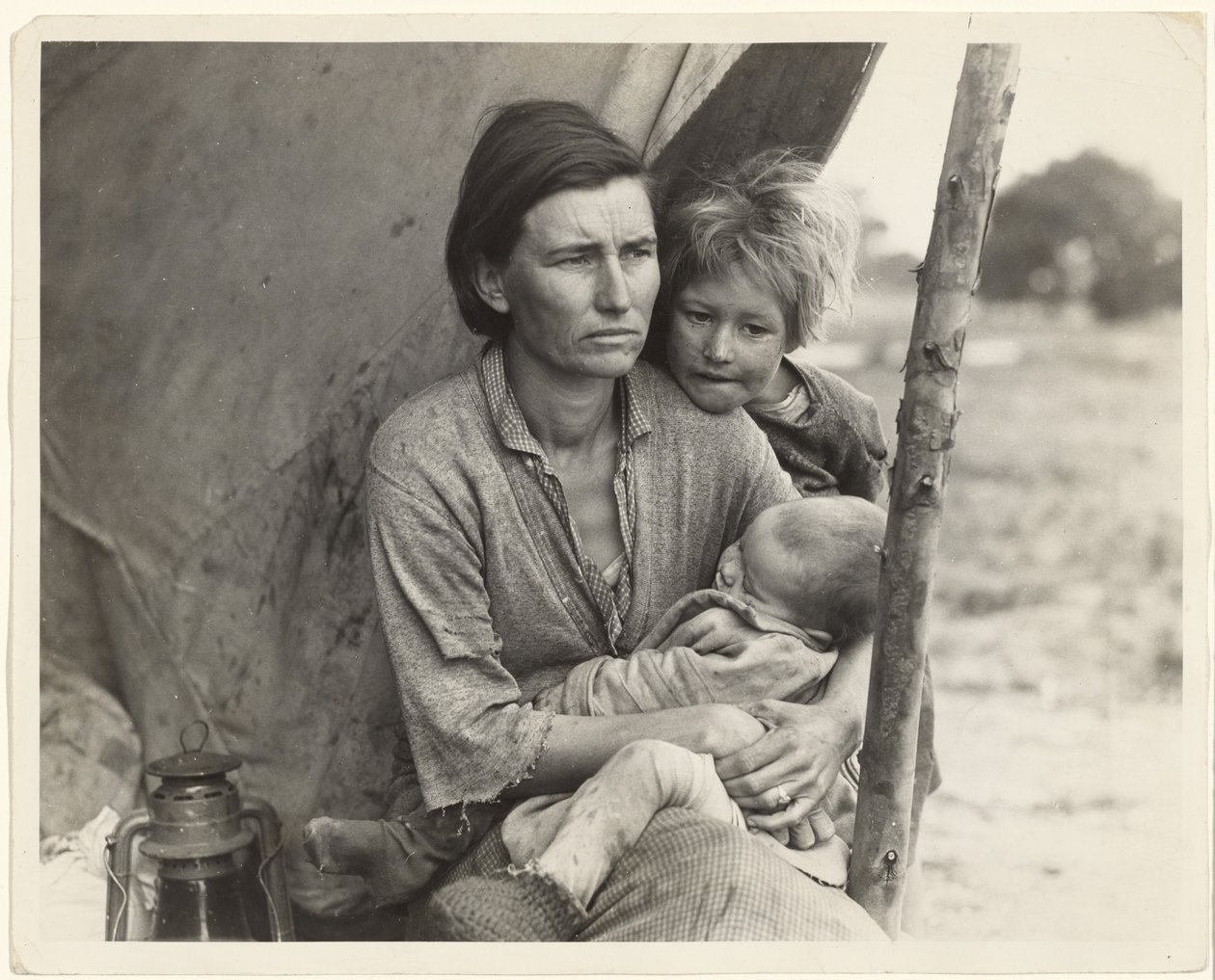 Utblottade ärtplockare, Kalifornien av Dorothea Lange
