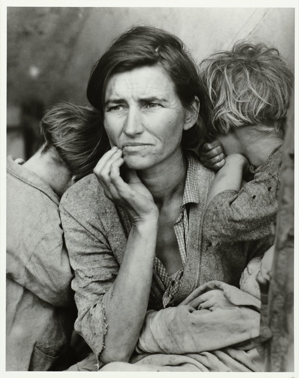 Porträtt av Florence Owens Thompson Migrant mor, 1936 (originaltitel) av Dorothea Lange
