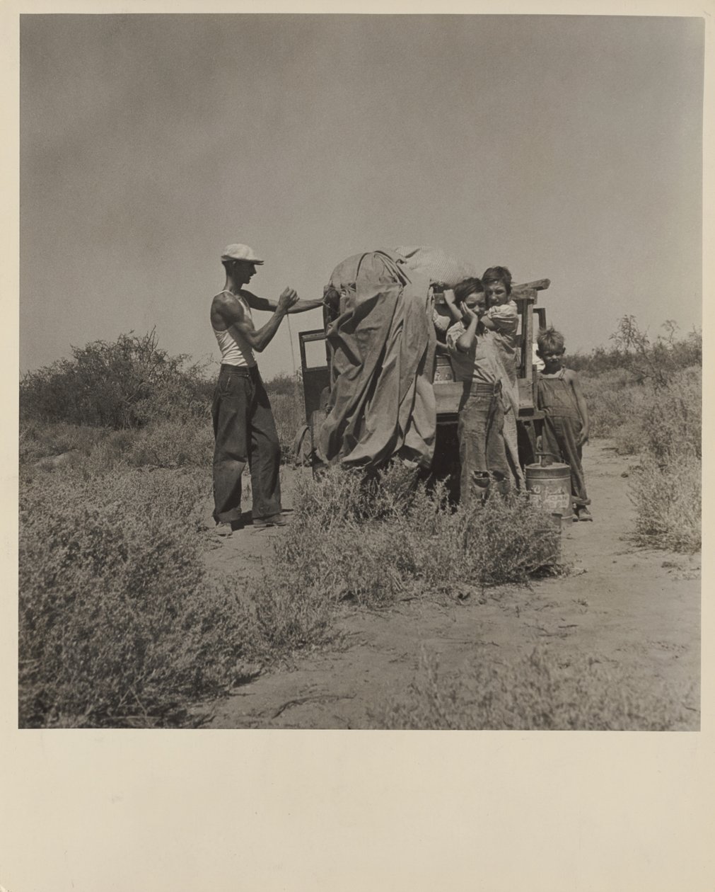 Övergångar, New Mexico av Dorothea Lange