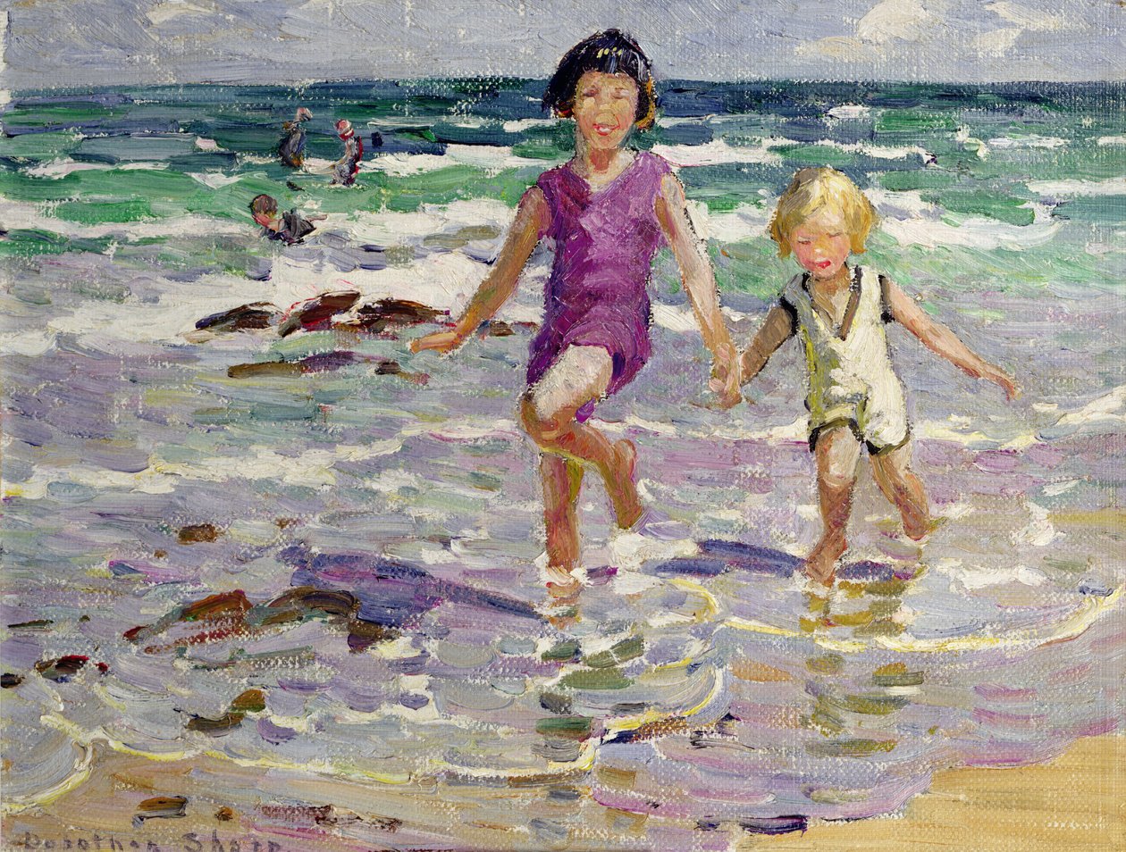 Through the Waves (olja på duk) av Dorothea Sharp