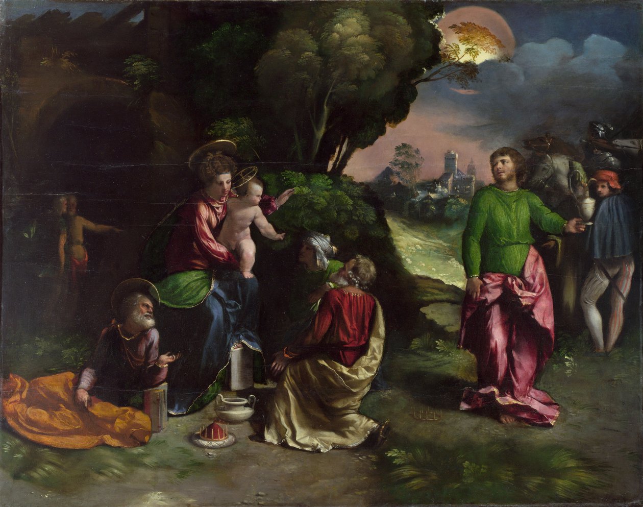Dossi, Dosso (ca 1486-1542) Konungarnas tillbedjan Olja på trä ca 1535 National Gallery, London 85,1x108 av Dosso Dossi
