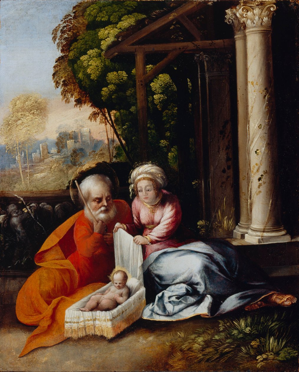 Den heliga familjen av Dosso Dossi