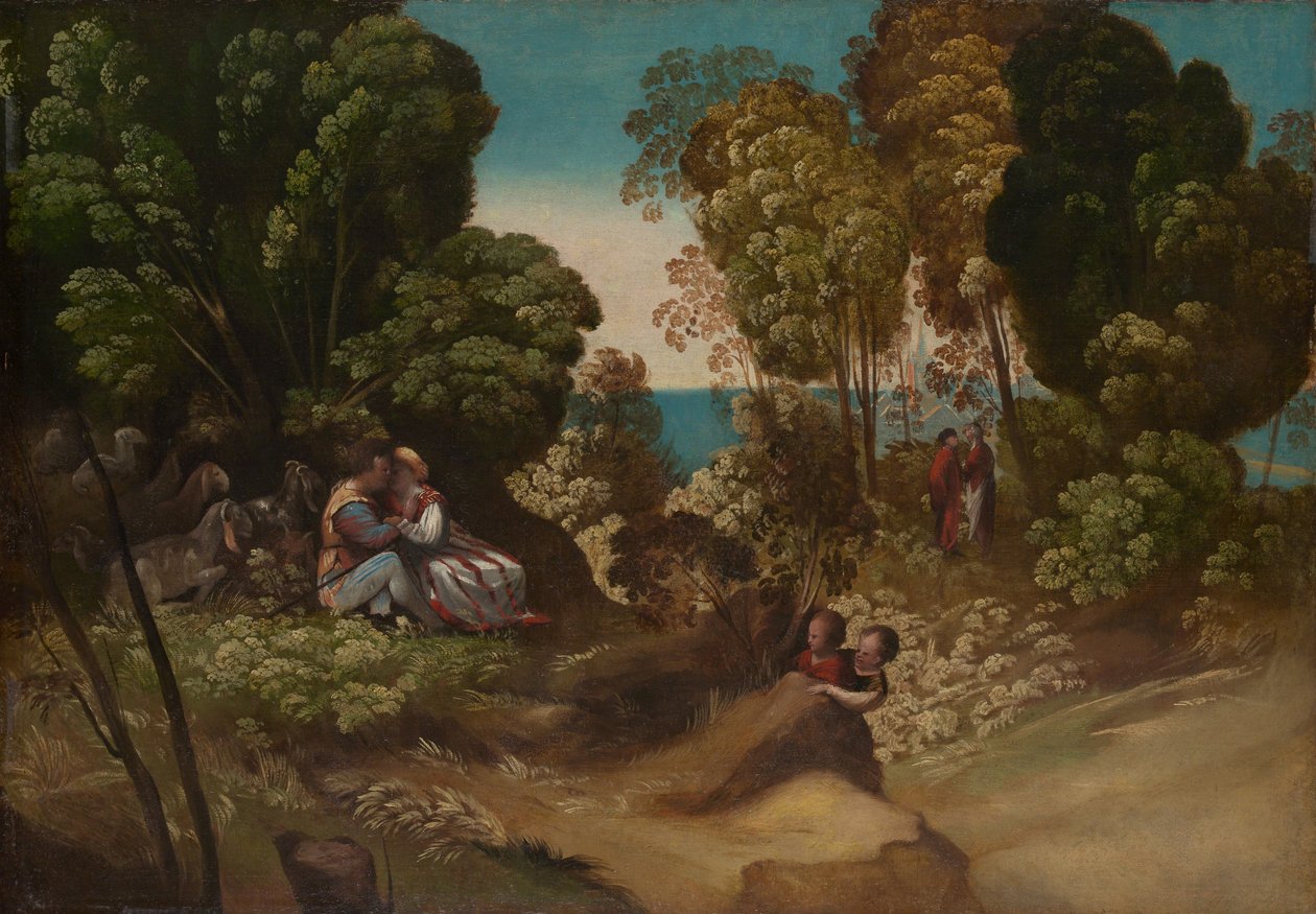The Three Ages of Man, ca 1515-20 (olja på duk) av Dosso Dossi