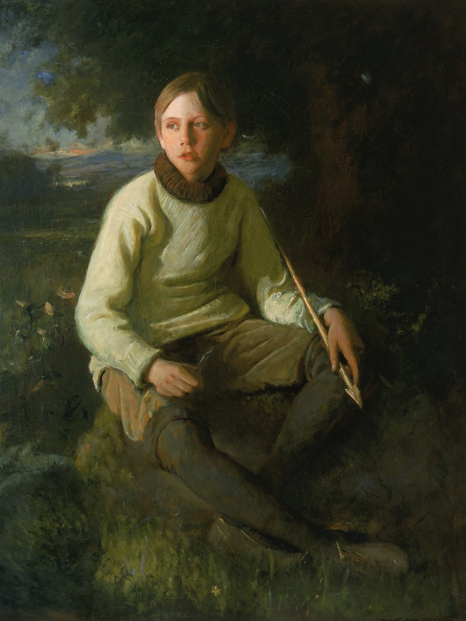 Pojken med pilen, 1903. av Douglas Volk