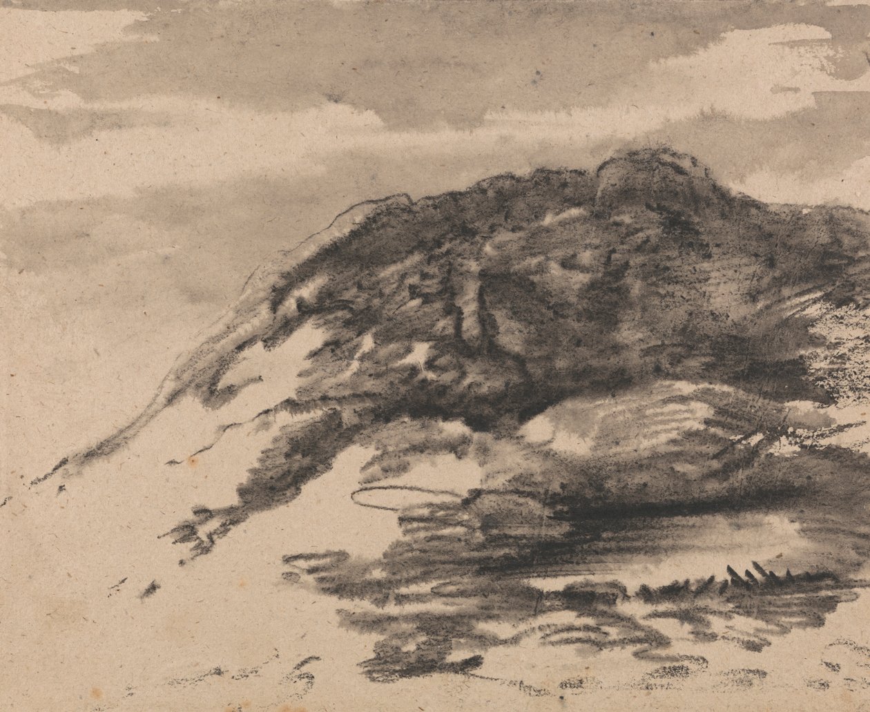 Komposition inspirerad av Richard Wilsons Paintings of Cader Idris av Dr. Thomas Monro