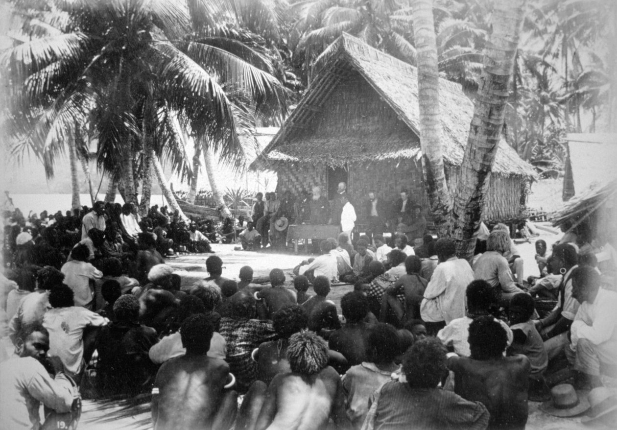 Parlamentet i Hongo, Florida, Salomonön, 1892. av Dr Welchman
