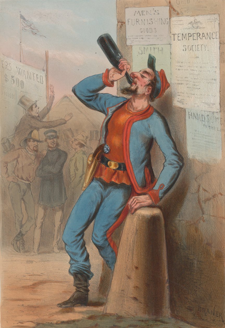USA 1865 - New York Fire-Brigade Zouaves, 1865. av Draner
