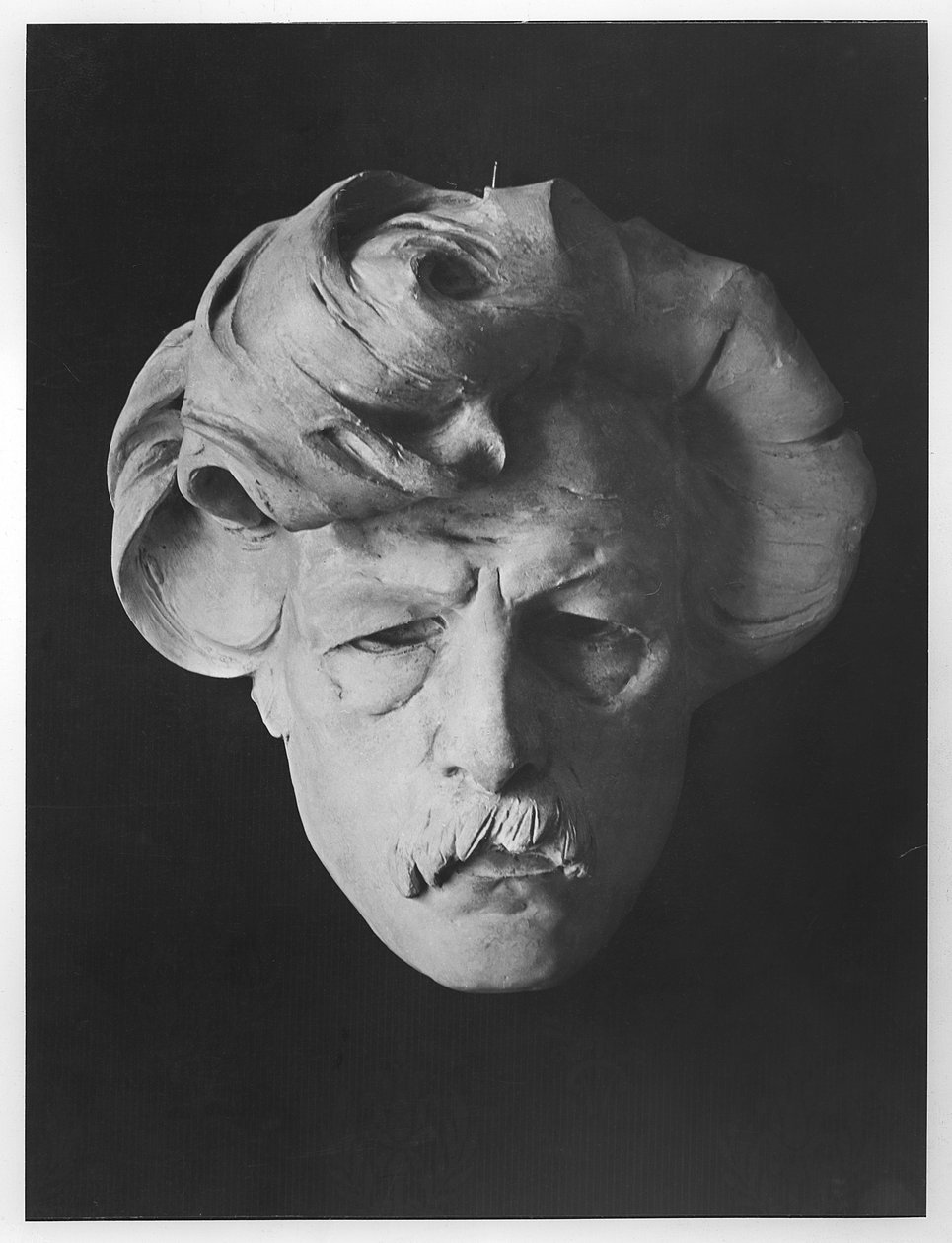 Mask av Maurice Rollinat (terrakotta) av Désiré Ringel d