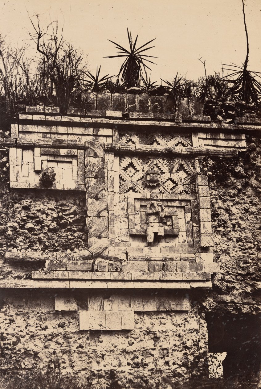 Uxmal, indisk basrelief, nunnornas palats (Uxmal, Bas Relief de l