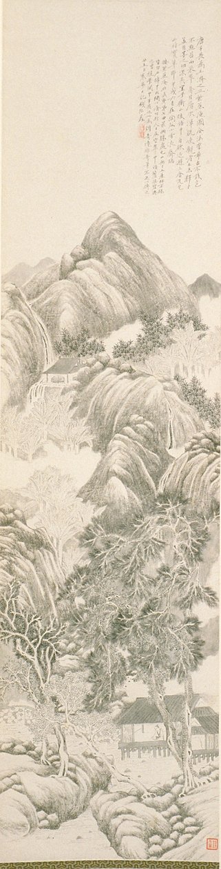 The Purple Groblad Retreat efter Tang Yin av Du Qian