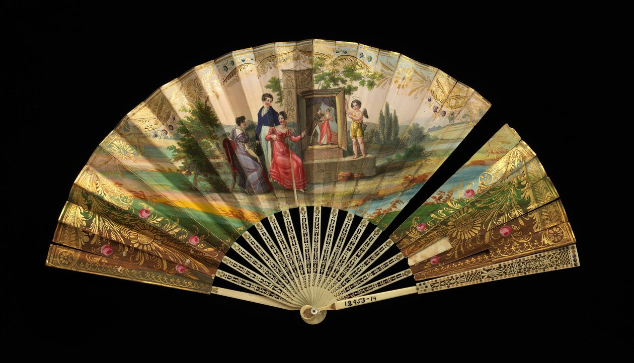 Fan, franska, 1820-30. av Dubois