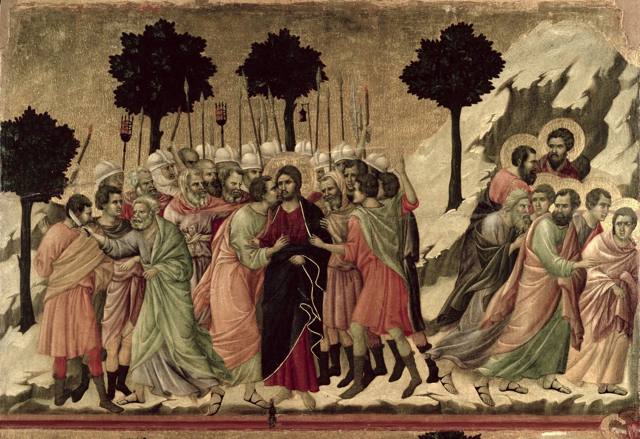 Maesta: Kristi svek, 1308-11 av Duccio di Buoninsegna