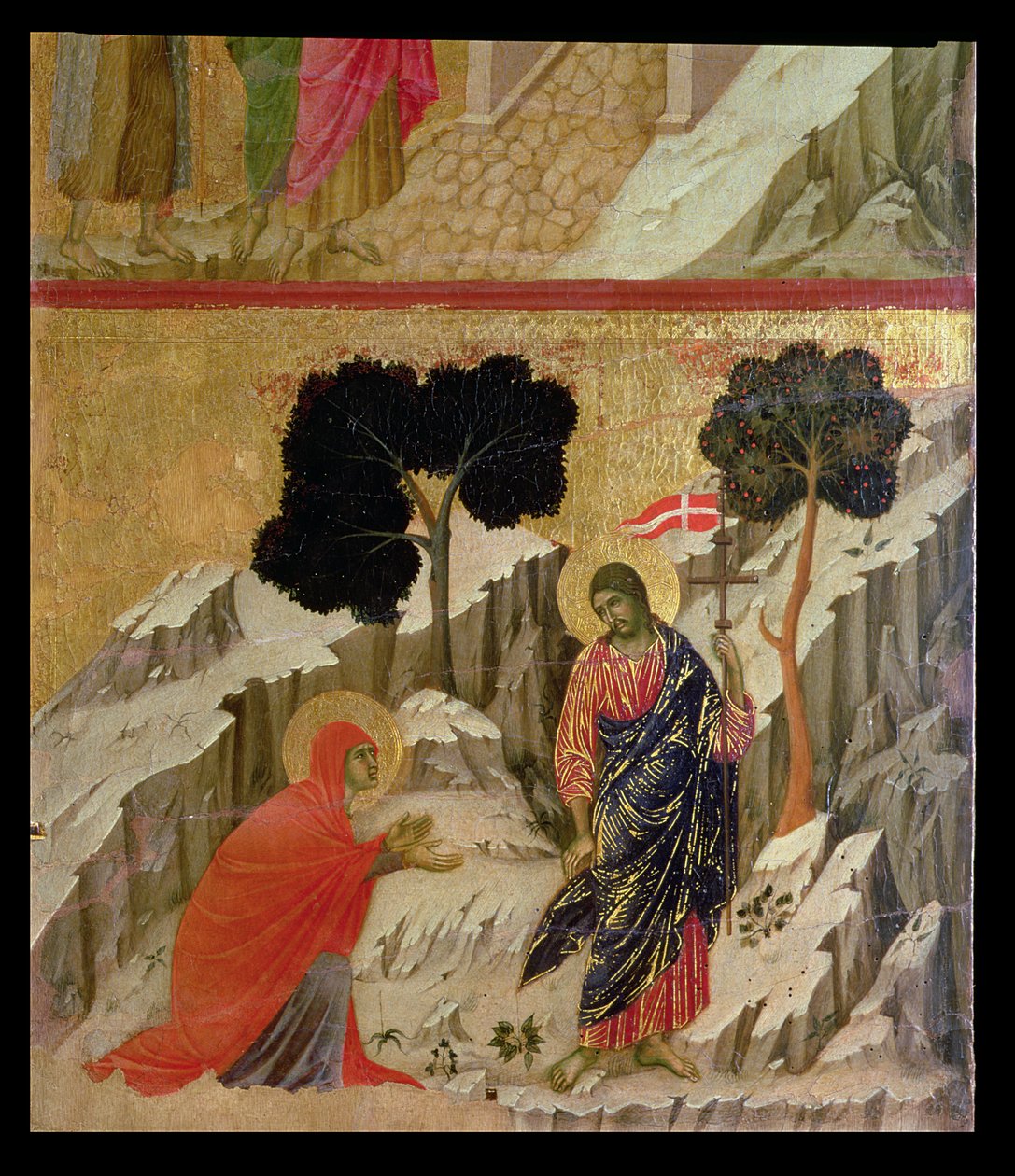 Majestät: Noli Me Tangere, 1308-11 av Duccio di Buoninsegna
