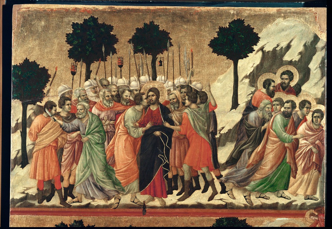 Altare Maesta, målad 1308-1311 för katedralen i Siena ... av Duccio di Buoninsegna