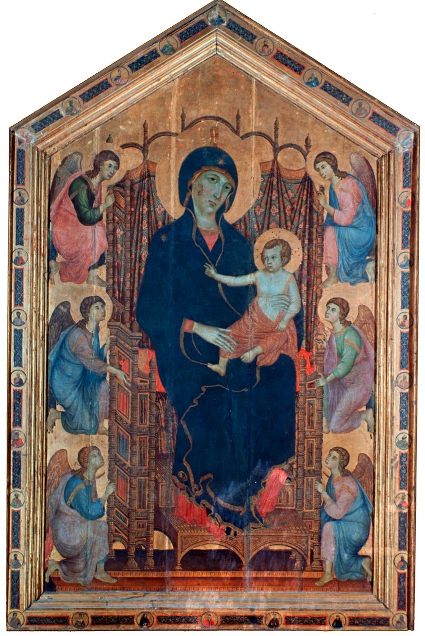 Madonna och barn, Rucellai Madonna, 1285. av Duccio di Buoninsegna
