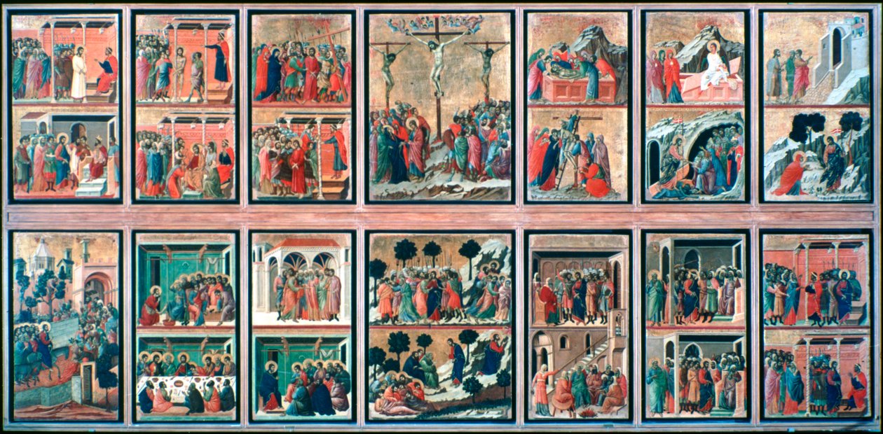 Maesta, Berättelser om passionen, 1308-1311 av Duccio di Buoninsegna