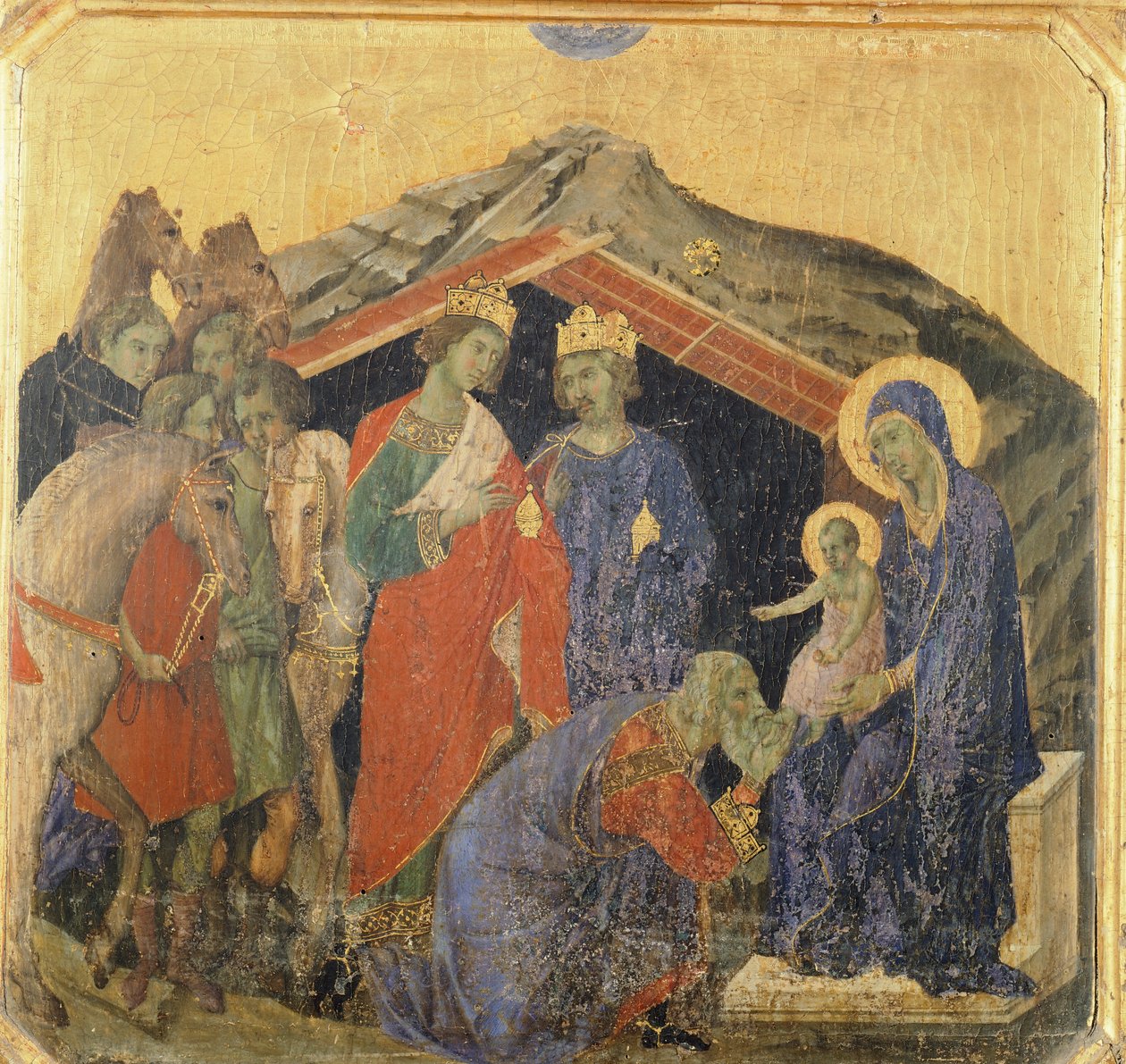 シエナ大聖堂のマエスタ スウェーデン語 av Duccio di Buoninsegna