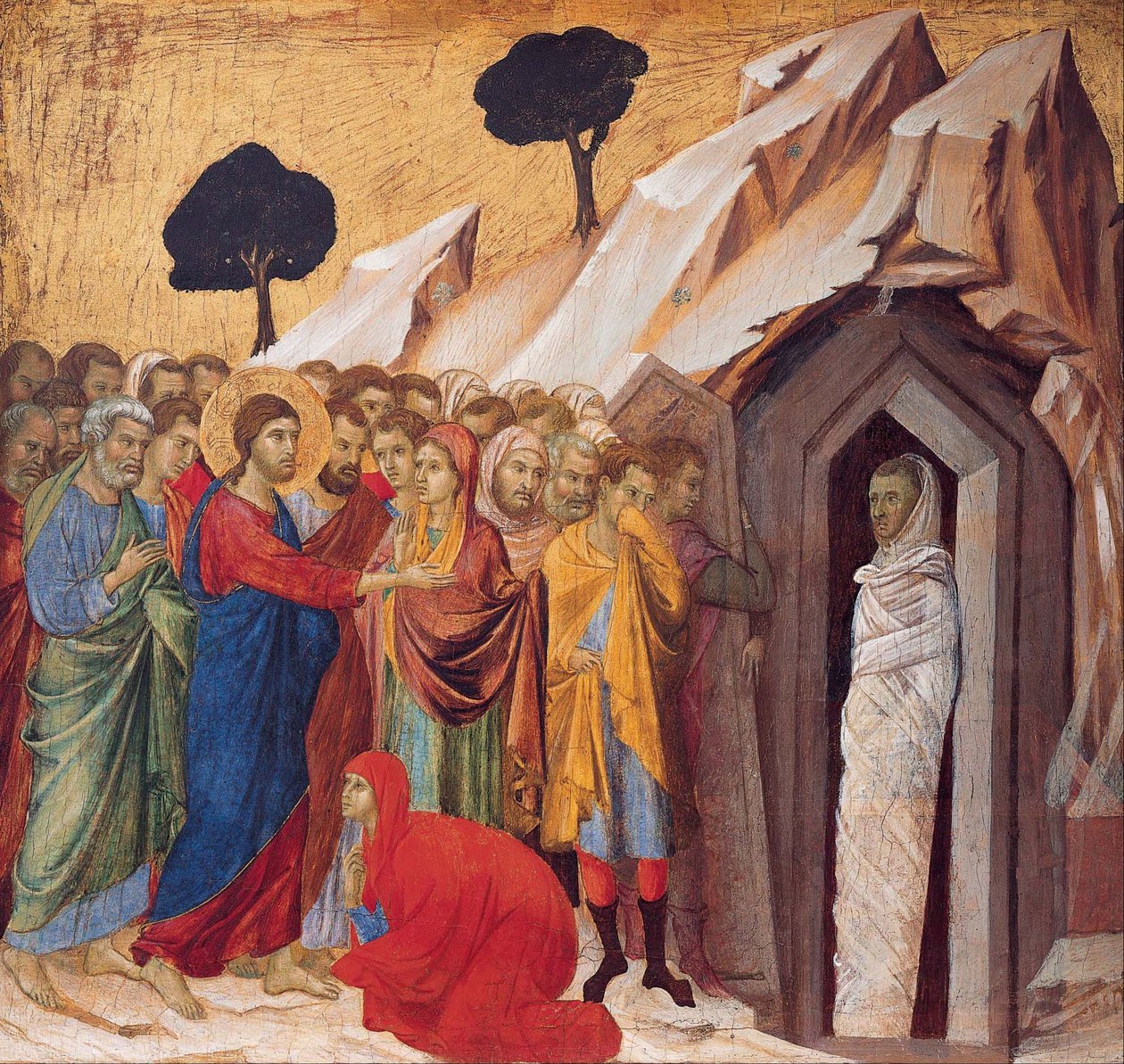 Uppväckandet av Lasarus av Duccio di Buoninsegna