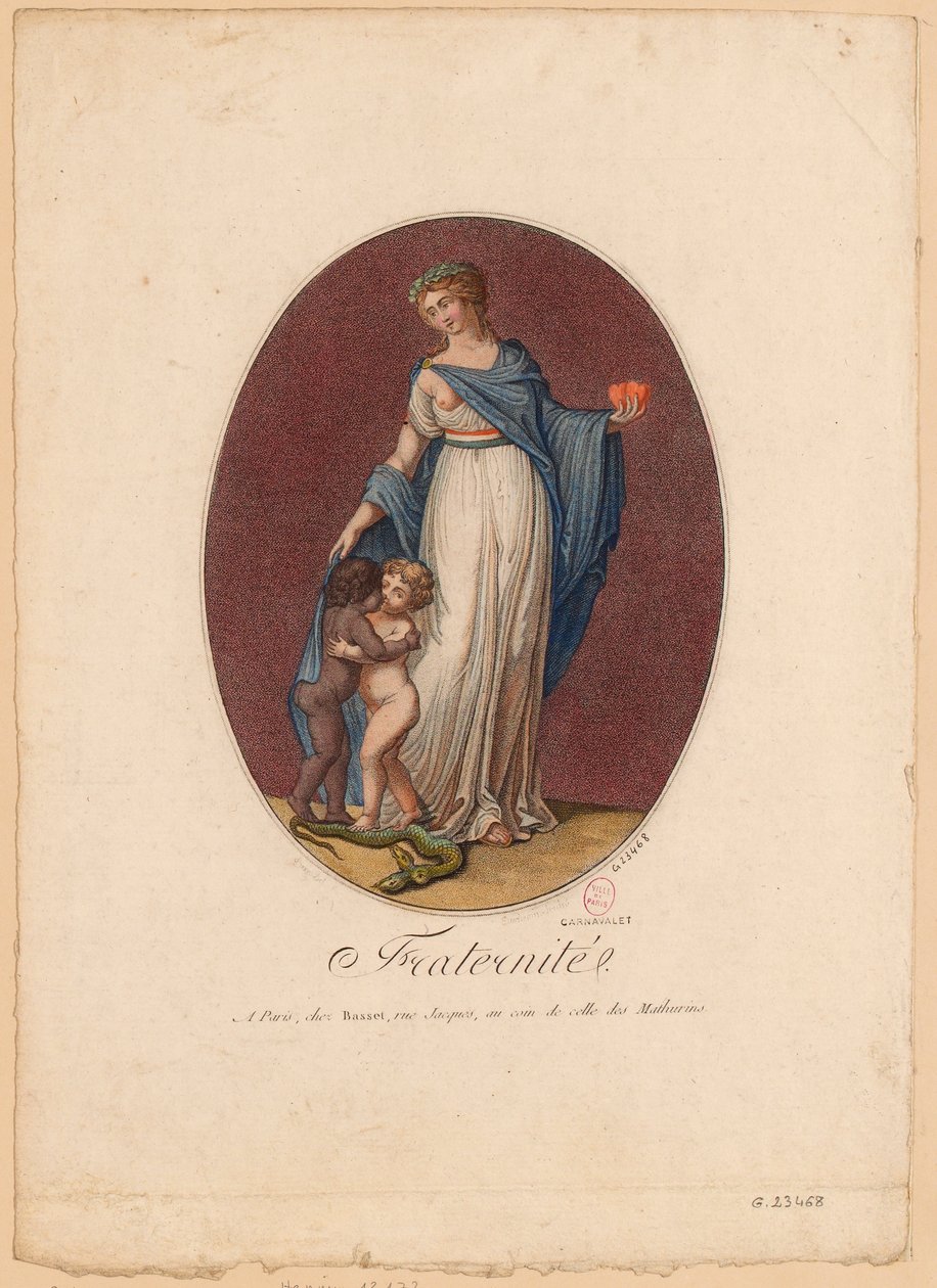 Brotherhood, ca 1793-94 (tryck) av Duchemin Duchemin