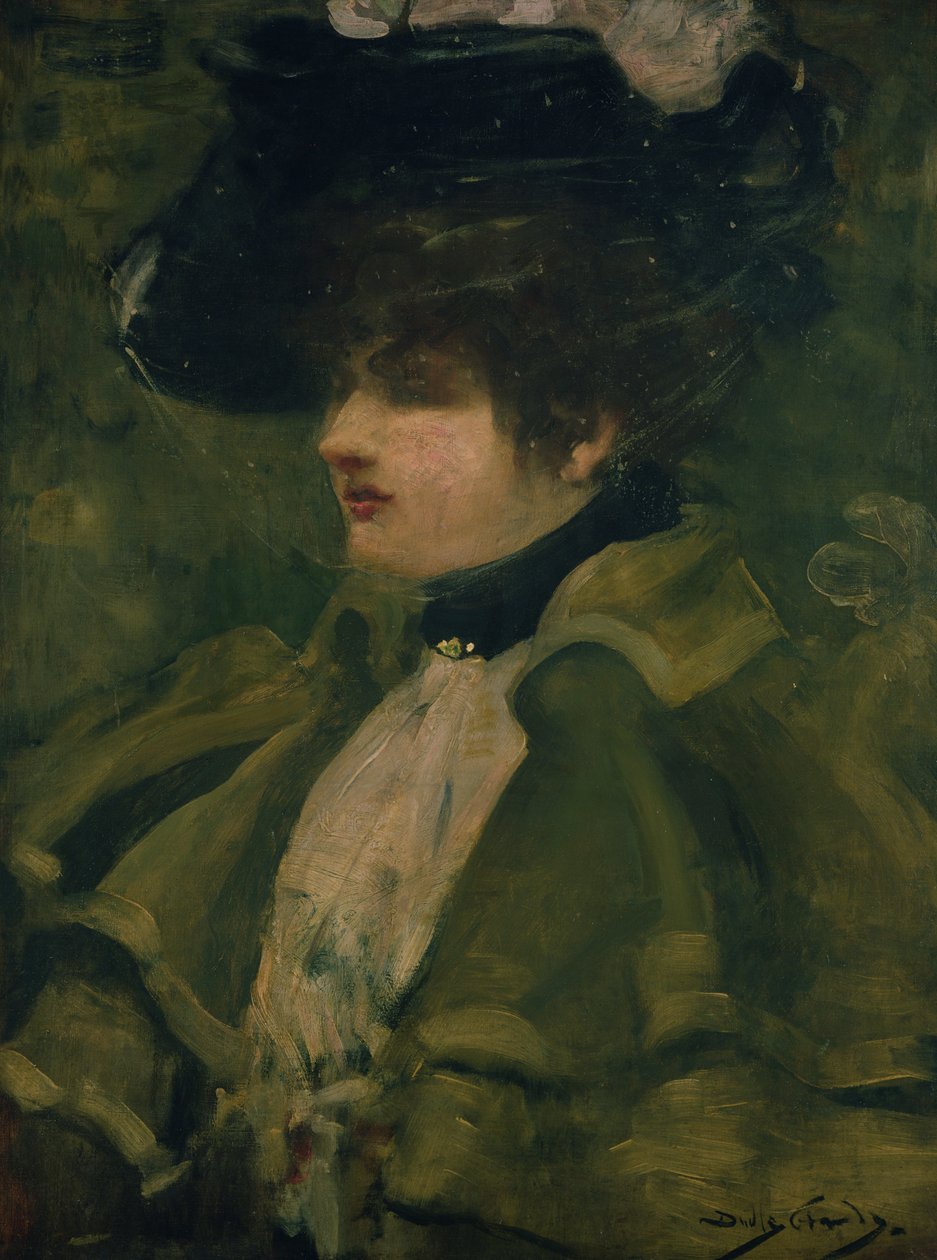 Porträtt av Sarah Bernhardt av Dudley Hardy
