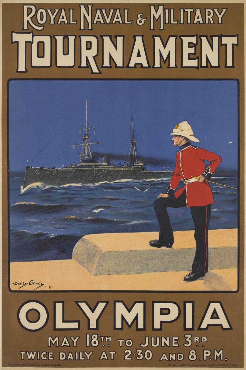 Affisch för Royal Naval and Military Tournament, 1910 av Dudley Hardy